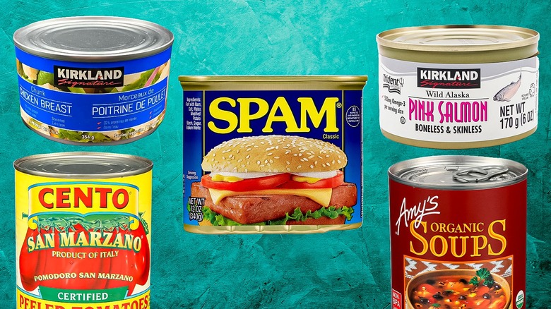 Canned goods from Costco