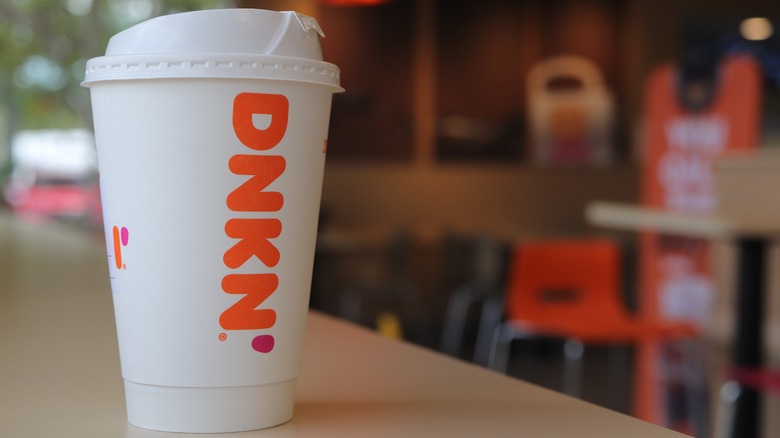 Dunkin' coffee cup