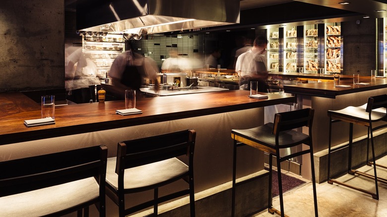 Open kitchen at Momofuku Ko
