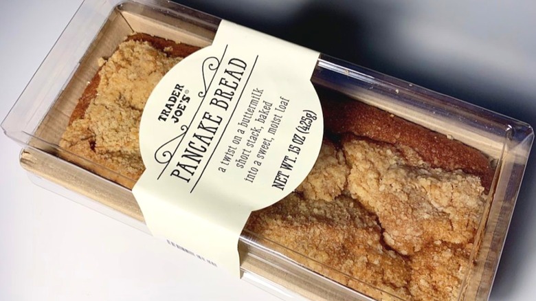 Trader Joe's Pancake Bread loaf in packaging on countertop