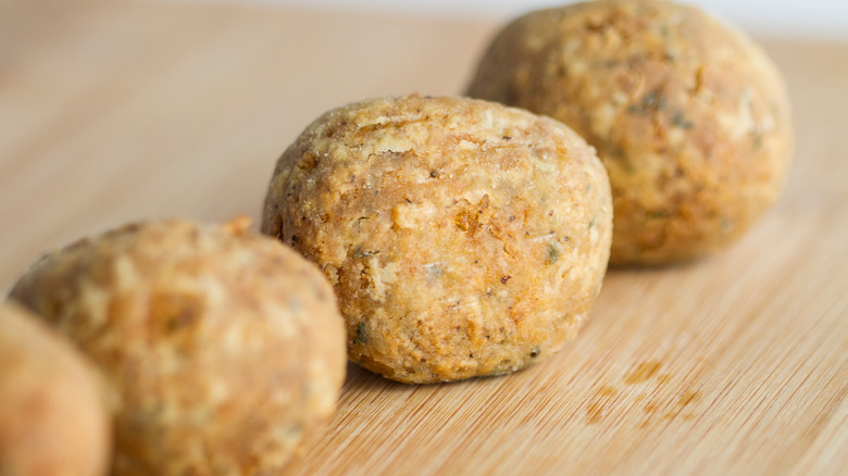 boudin balls ready to be fried