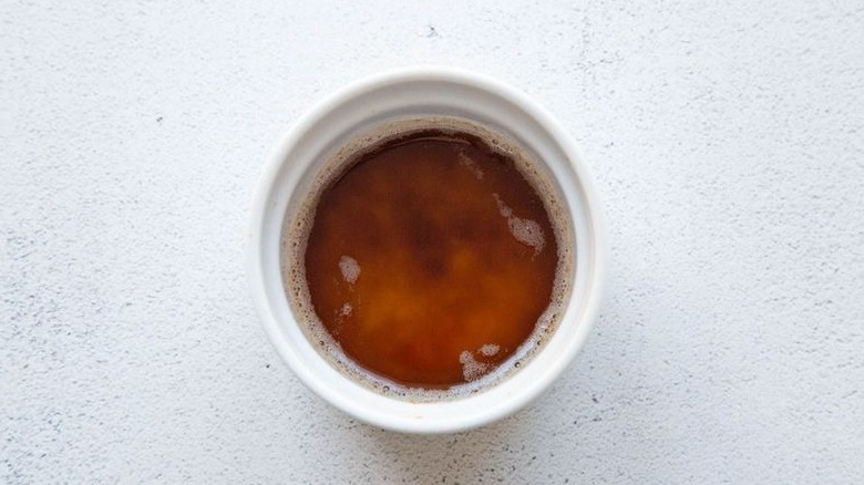 Brown butter in bowl