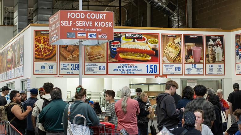 Crowd at Costco food court