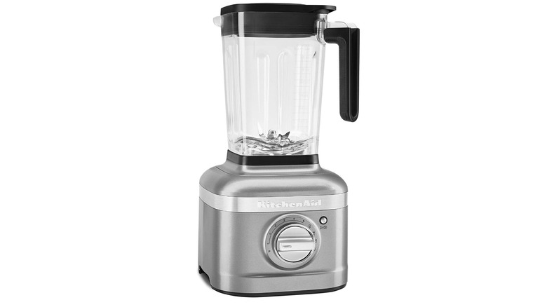 silver blender with jug