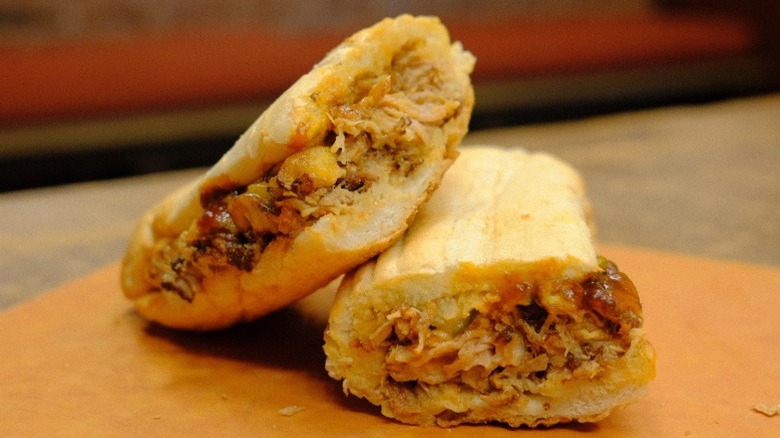 A Sweet Heat BBQ Pork sandwich from Potbelly